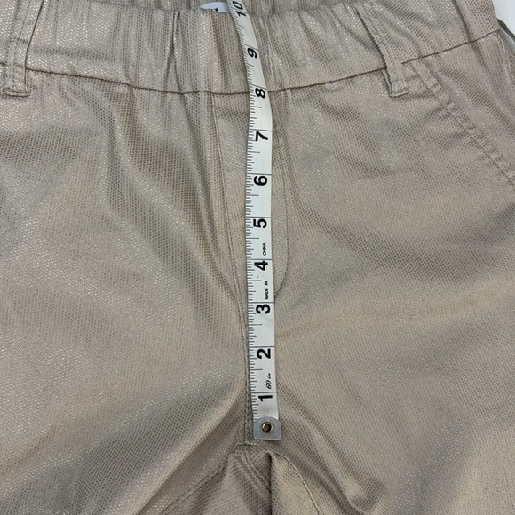 NEW Bevy Flog Dafna Beige/Gold Speck Sold Out Pull Out Straight Pants Size 27 - Picture 8 of 11